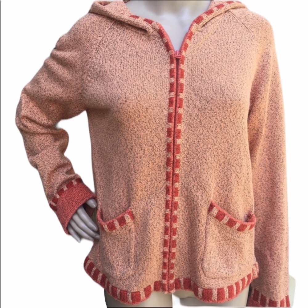 ORVIS zip up hooded sweater
